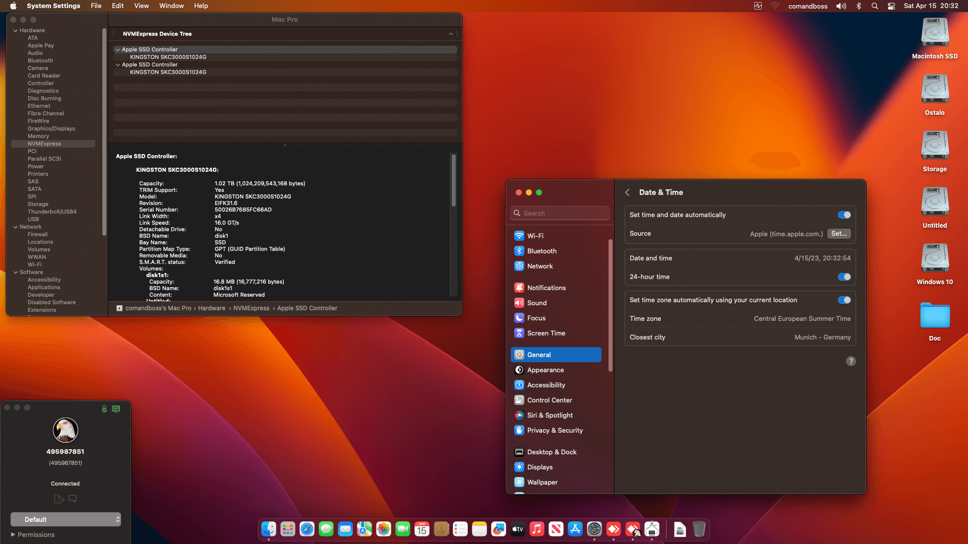 Asus ROG Strix Z690 G Gaming Wifi + Intel Core i5 13600K + Asus RX 550   OpenCore 6