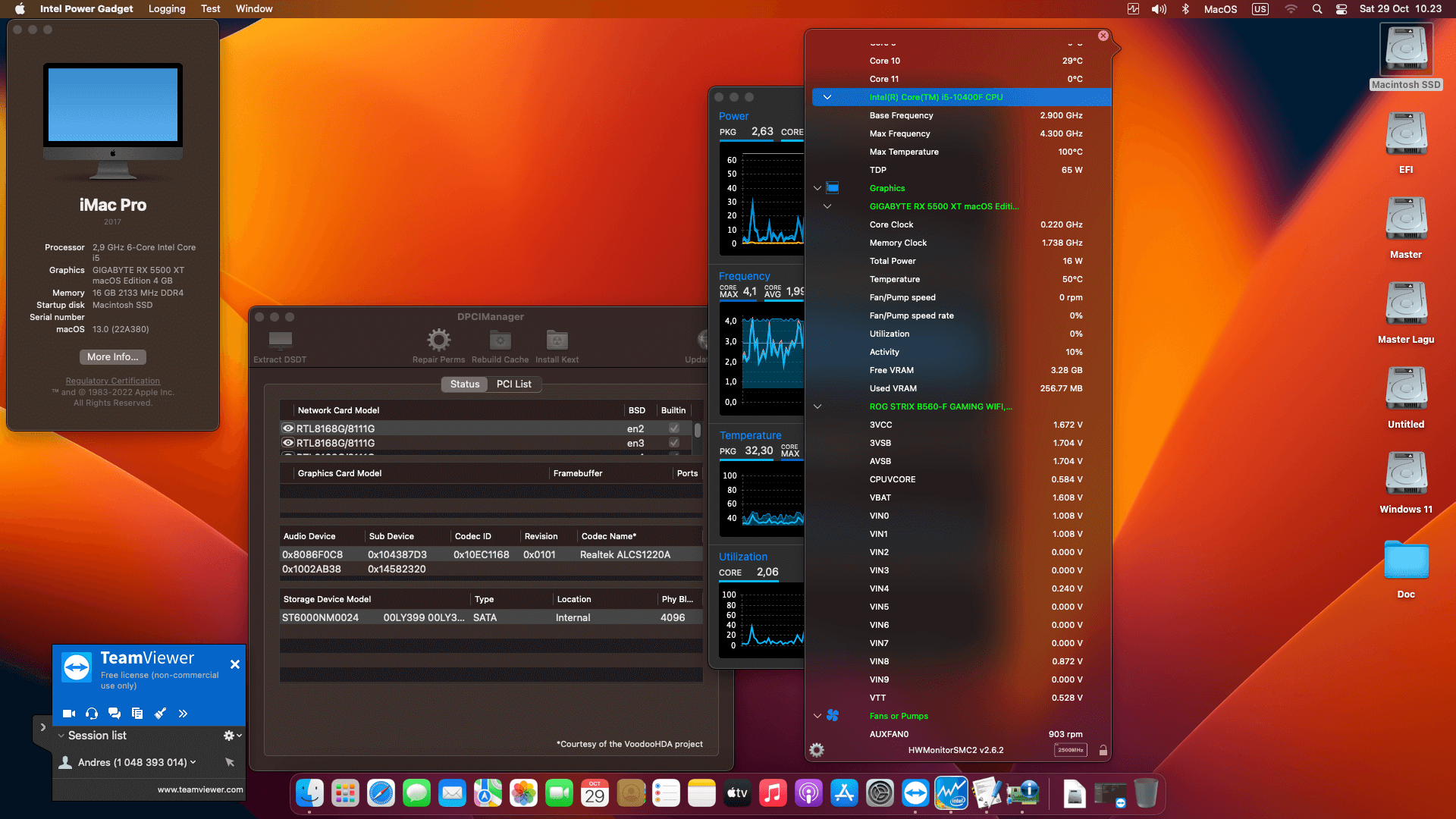 Asus ROG Strix B560 F Gaming Wifi + Intel Core i5 10400F + Gigabyte RX 5500 XT 4th   OpenCore 1
