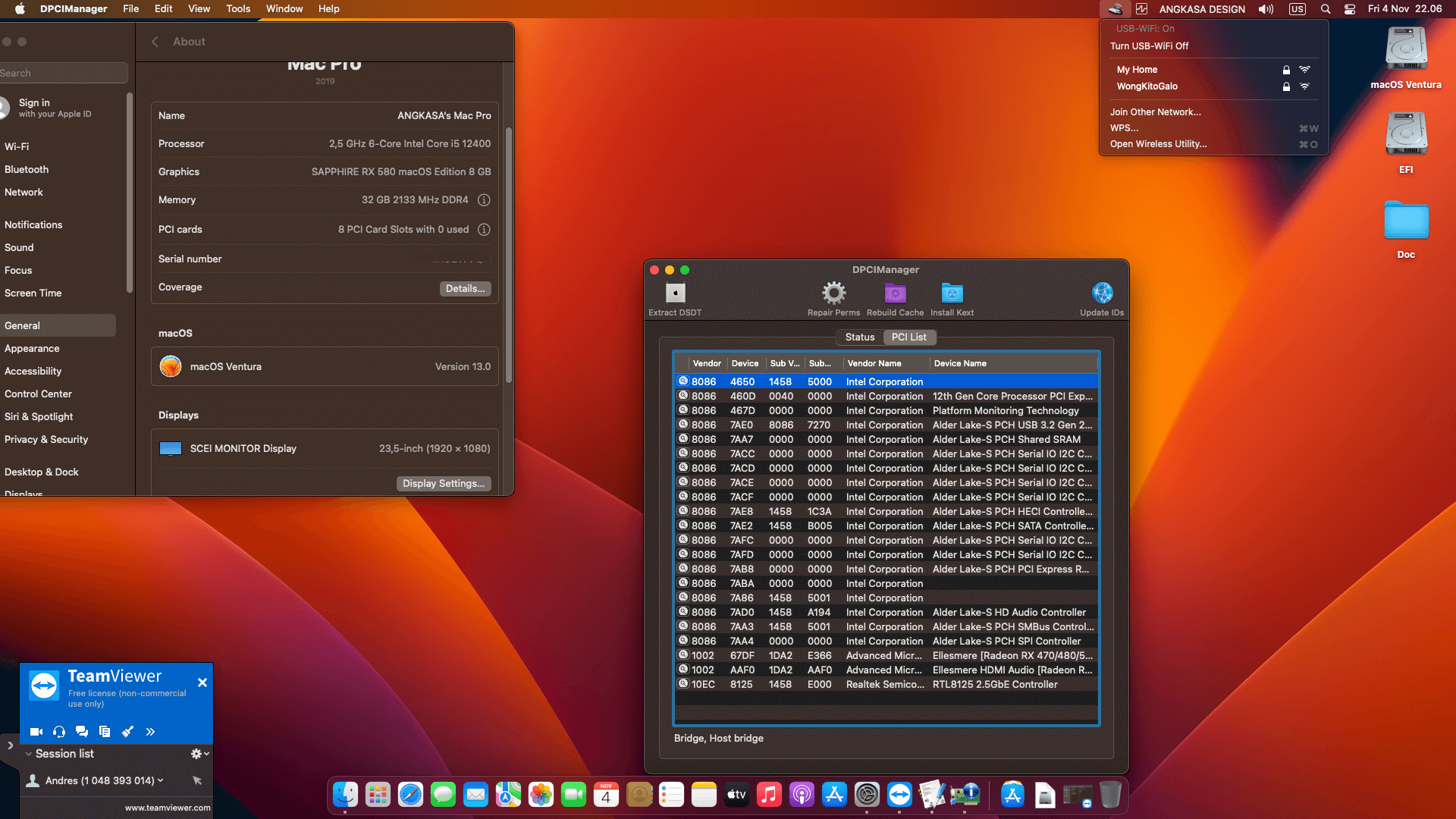 Gigabyte B660 Gaming X + Intel Core i5 12400 + Sapphire RX 580   OpenCore 2