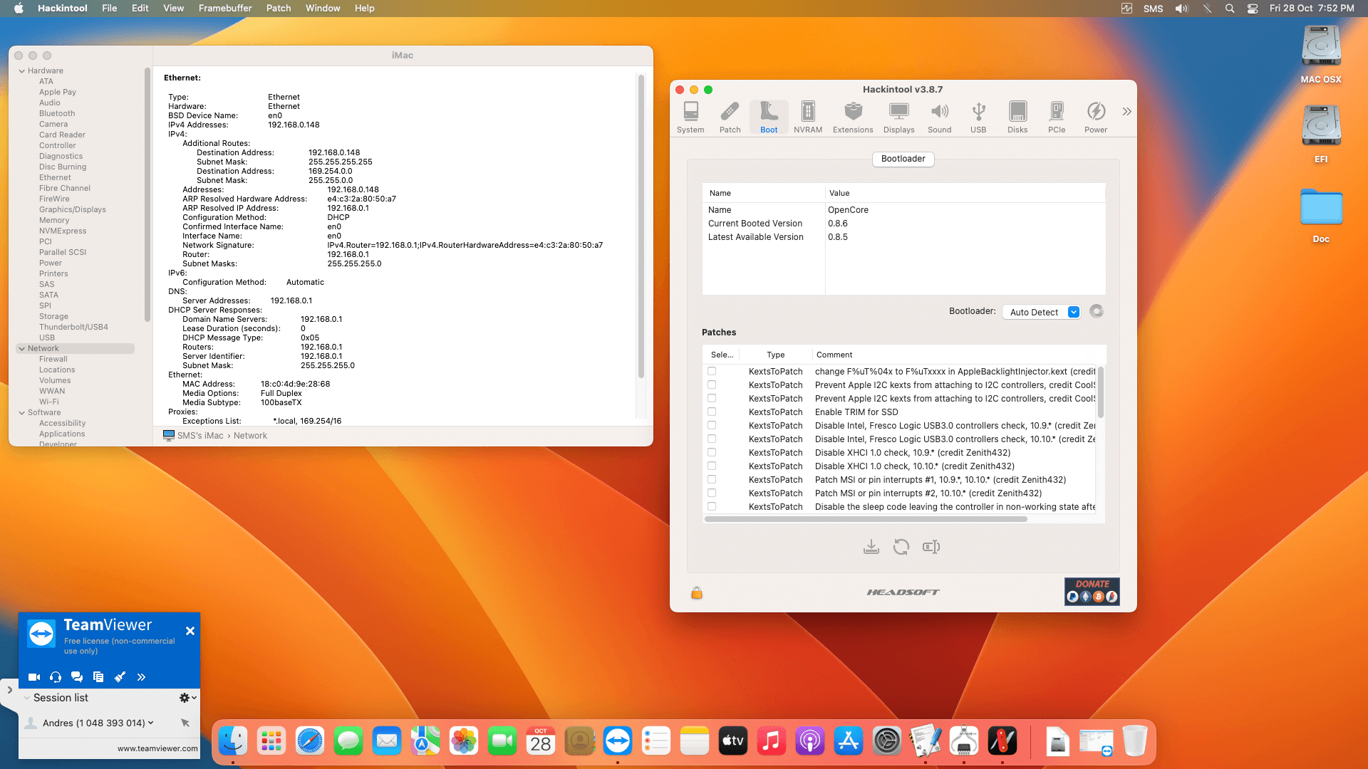 Gigabyte Z590 UD + Intel Core i9 10850K + Gigabyte RX 590   OpenCore 8