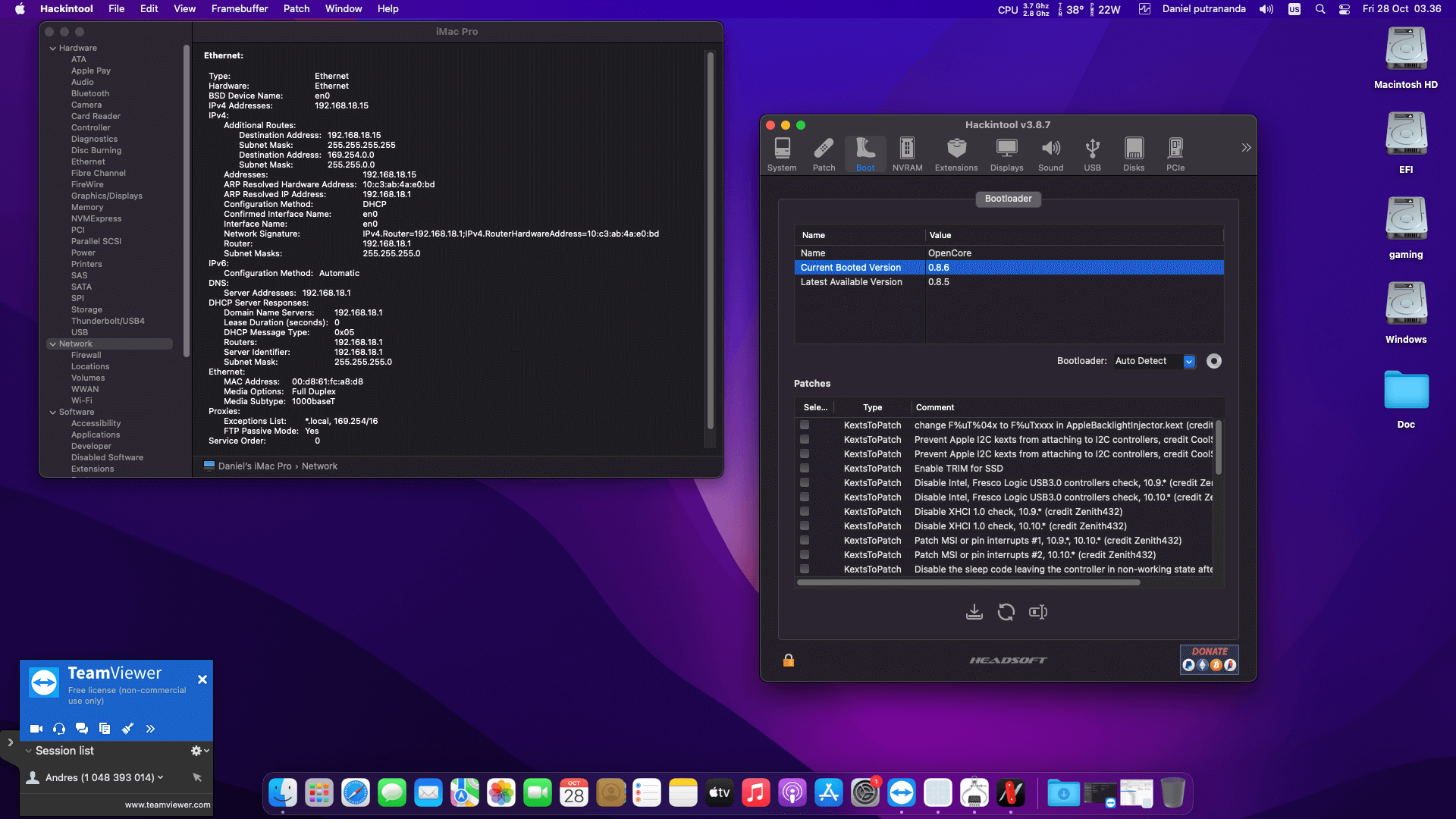 MSI B450M PRO M2 MAX + AMD Ryzen 5 2600 + Biostar RX 580   OpenCore 8