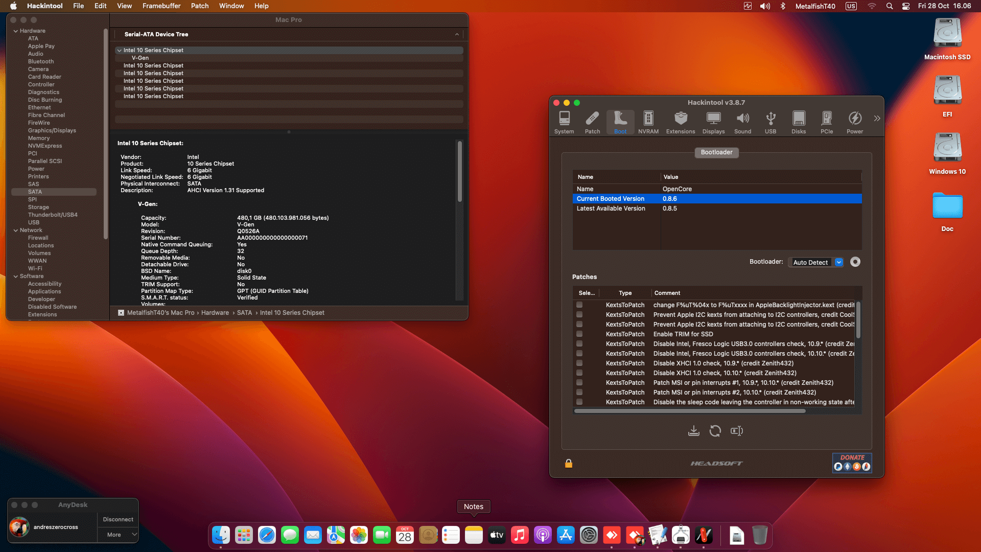 MSI H270I Gaming PRO AC + Intel Core i7 6700K + MSI RX 6600 XT   OpenCore 8