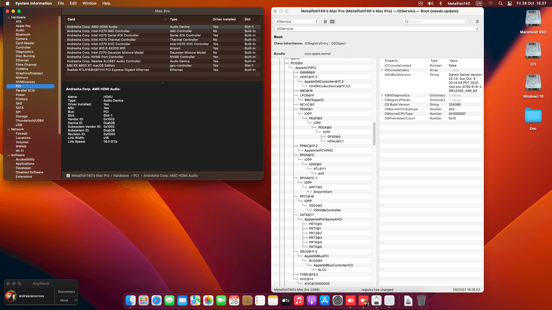 MSI H270I Gaming PRO AC + Intel Core i7 6700K + MSI RX 6600 XT   OpenCore 9