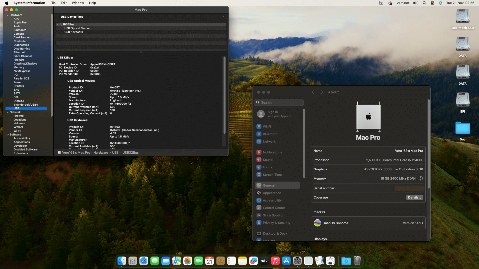 Gigabyte H610M K DDR4 + Intel Core i5 12400F + Asrock RX 6600   OpenCore 1