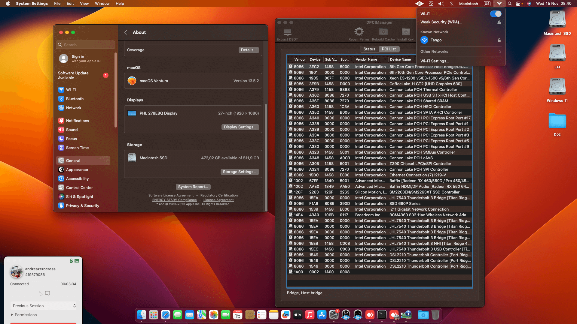 Gigabyte Z390 Designare + Intel Core i5 9400 + Asrock RX 560   OpenCore 1