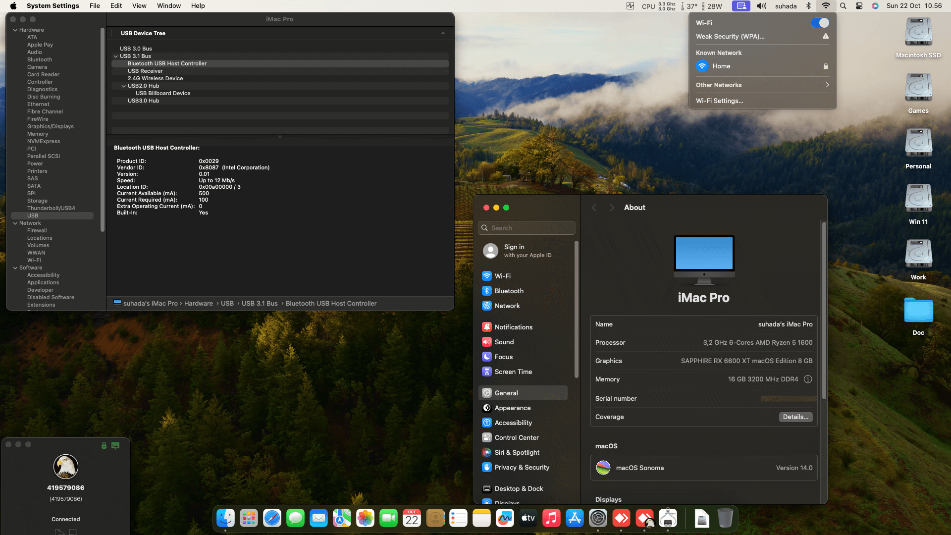 MSI B450M Mortar Max + AMD Ryzen 5 1600 + Sapphire RX 6600 XT   OpenCore 1