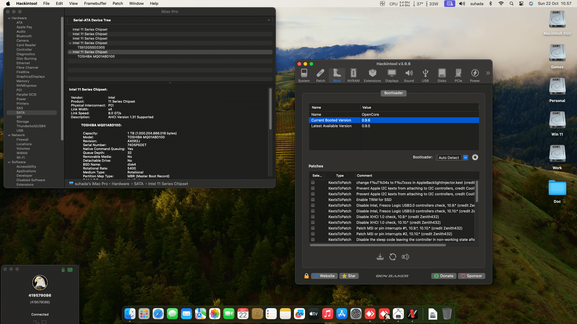MSI B450M Mortar Max + AMD Ryzen 5 1600 + Sapphire RX 6600 XT   OpenCore 1