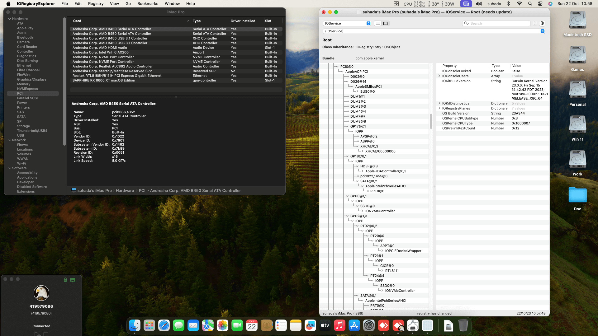 MSI B450M Mortar Max + AMD Ryzen 5 1600 + Sapphire RX 6600 XT   OpenCore 1
