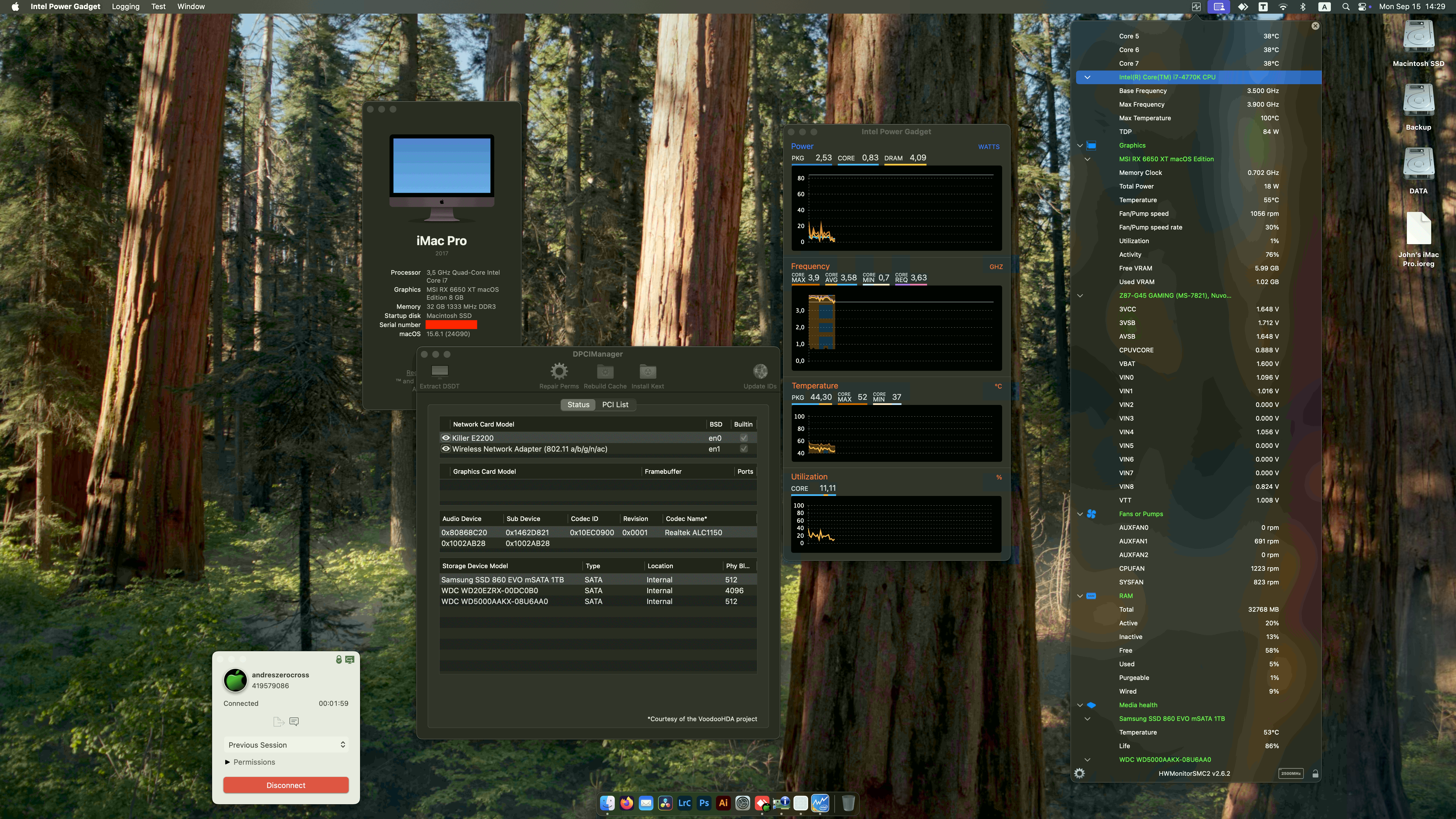 MSI Z87 G45 Gaming + Intel Core i7 4770K + MSI RX 6650 XT 2nd   OpenCore 1