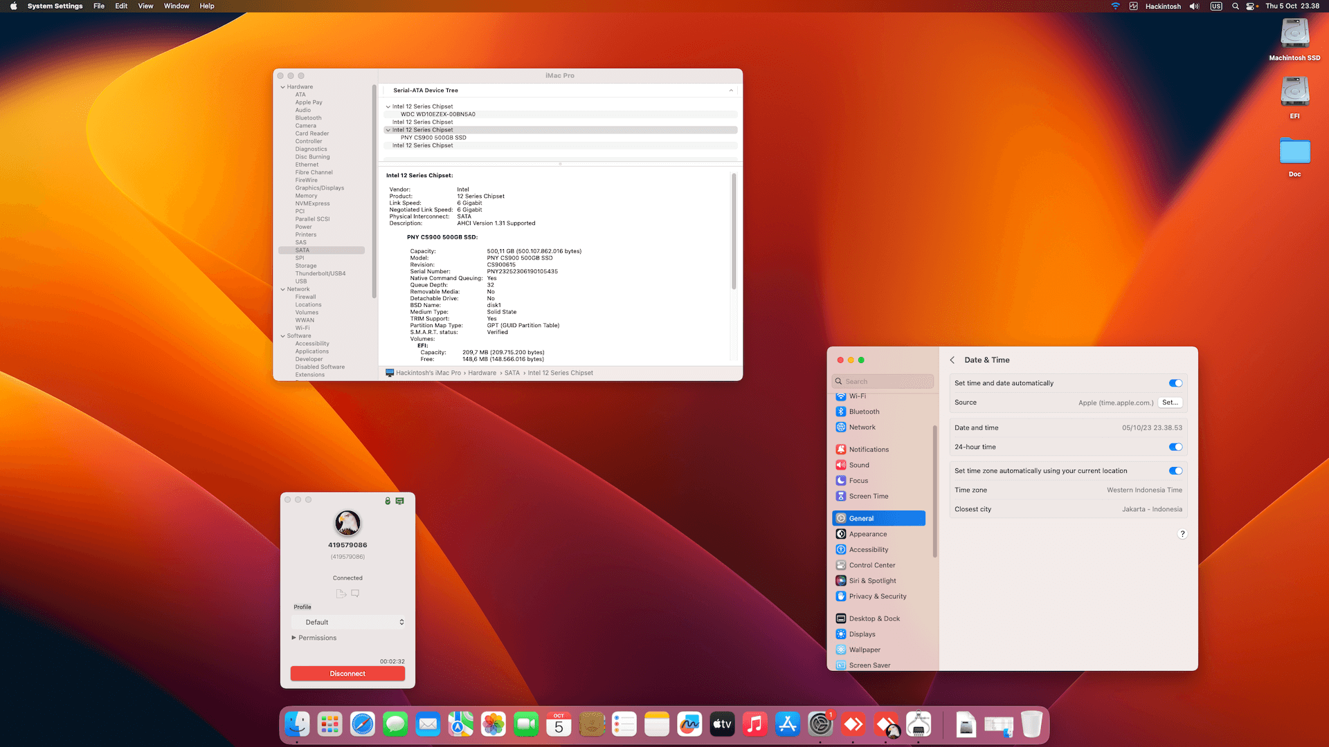 Asus Prime H510M D + Intel Core i7 10700F + Sapphire RX 6600   OpenCore 1