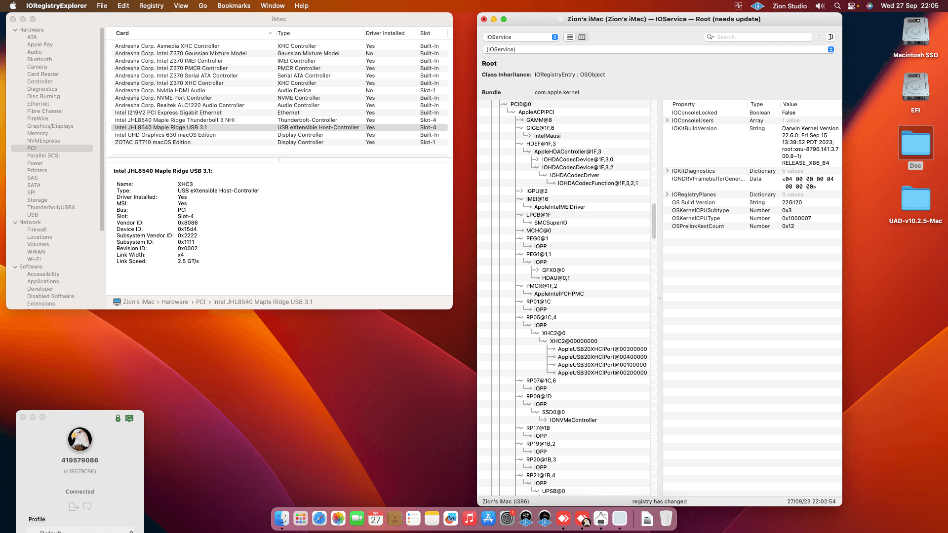 Gigabyte Z370XP SLI + Intel Core i7 8700K + Zotac GT 710   OpenCore 1