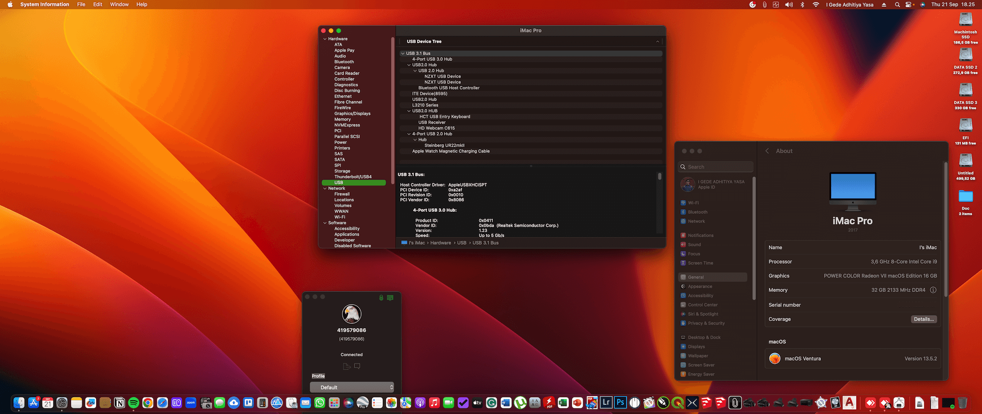 Gigabyte Z390 Aorus Xtreme + Intel Core i9 9900K + Power Color Radeon VII 2nd   OpenCore 1