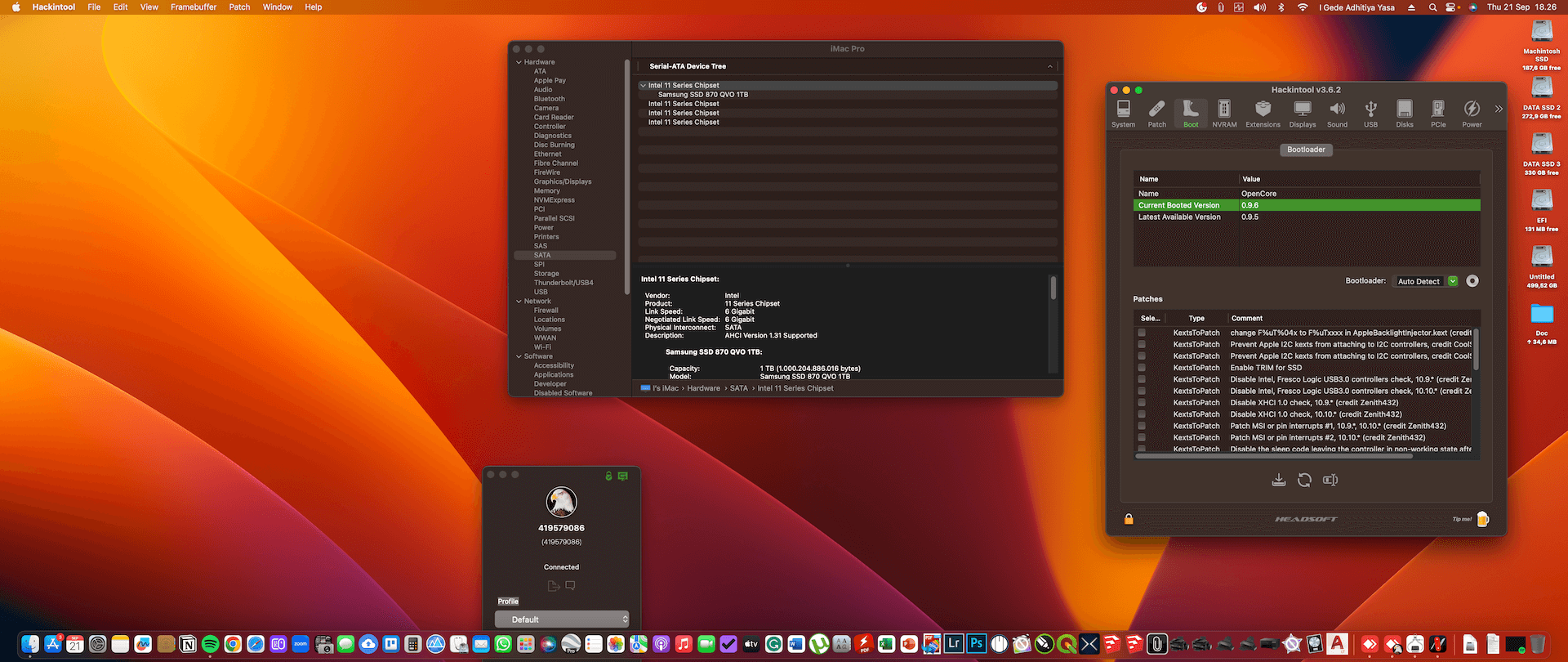 Gigabyte Z390 Aorus Xtreme + Intel Core i9 9900K + Power Color Radeon VII 2nd   OpenCore 1