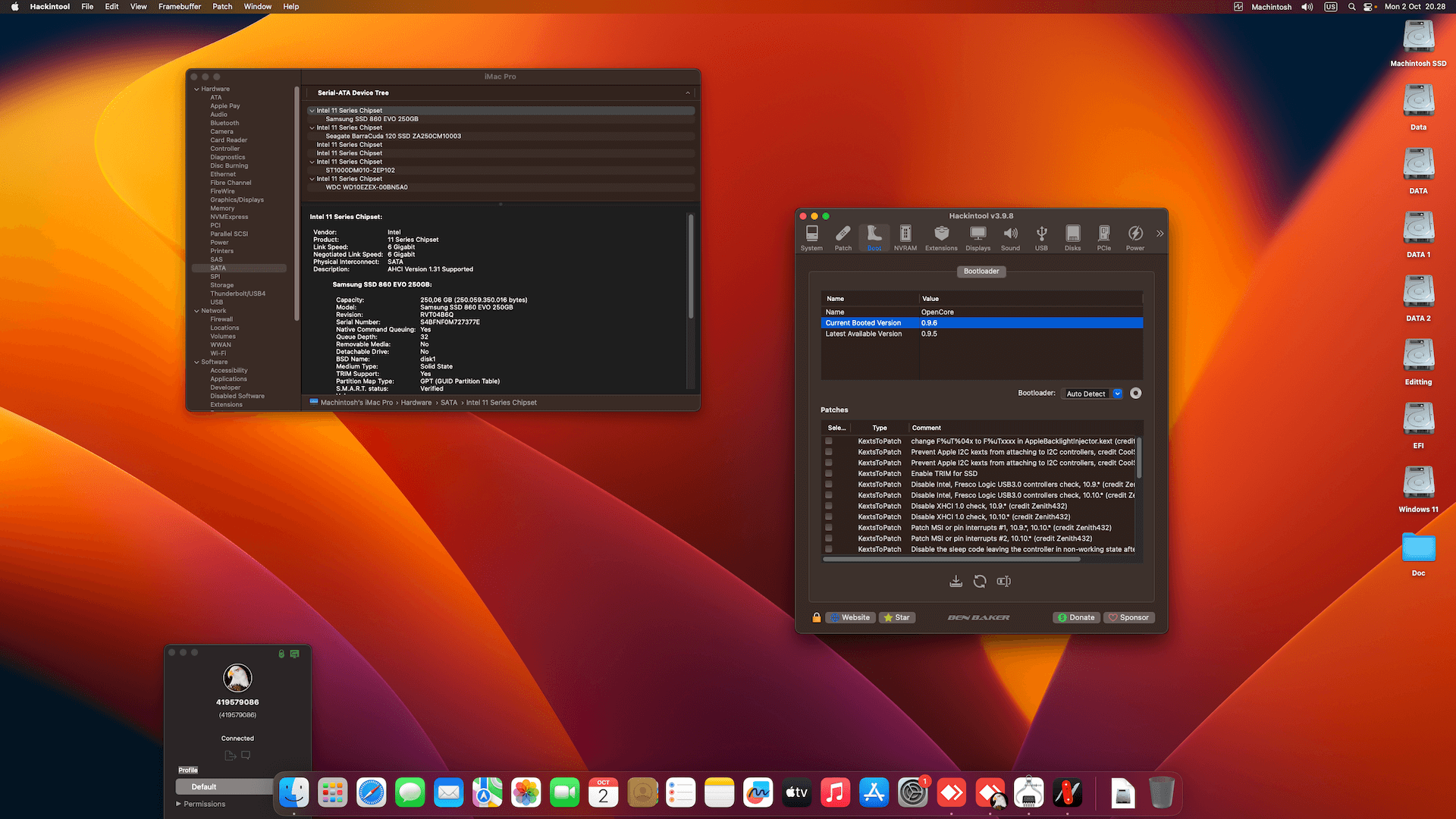 Gigabyte Z390 UD + Intel Core i5 9600K + Gigabyte Vega 56 2nd   OpenCore 1