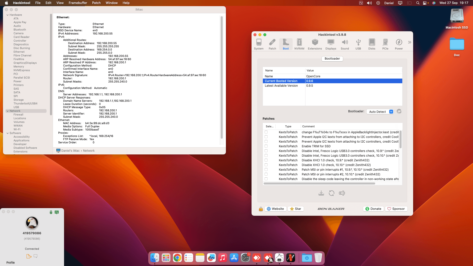 Gigabyte Z390 UD + Intel Core i5 9600K + Zotac GT 710   OpenCore 1