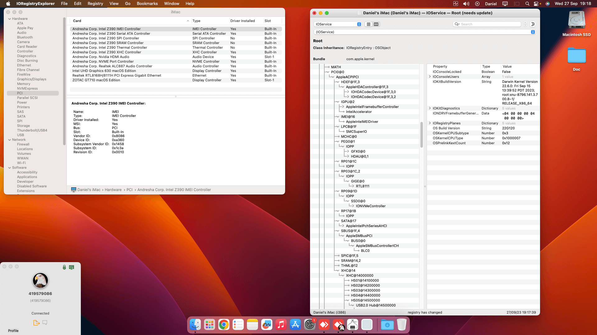 Gigabyte Z390 UD + Intel Core i5 9600K + Zotac GT 710   OpenCore 1