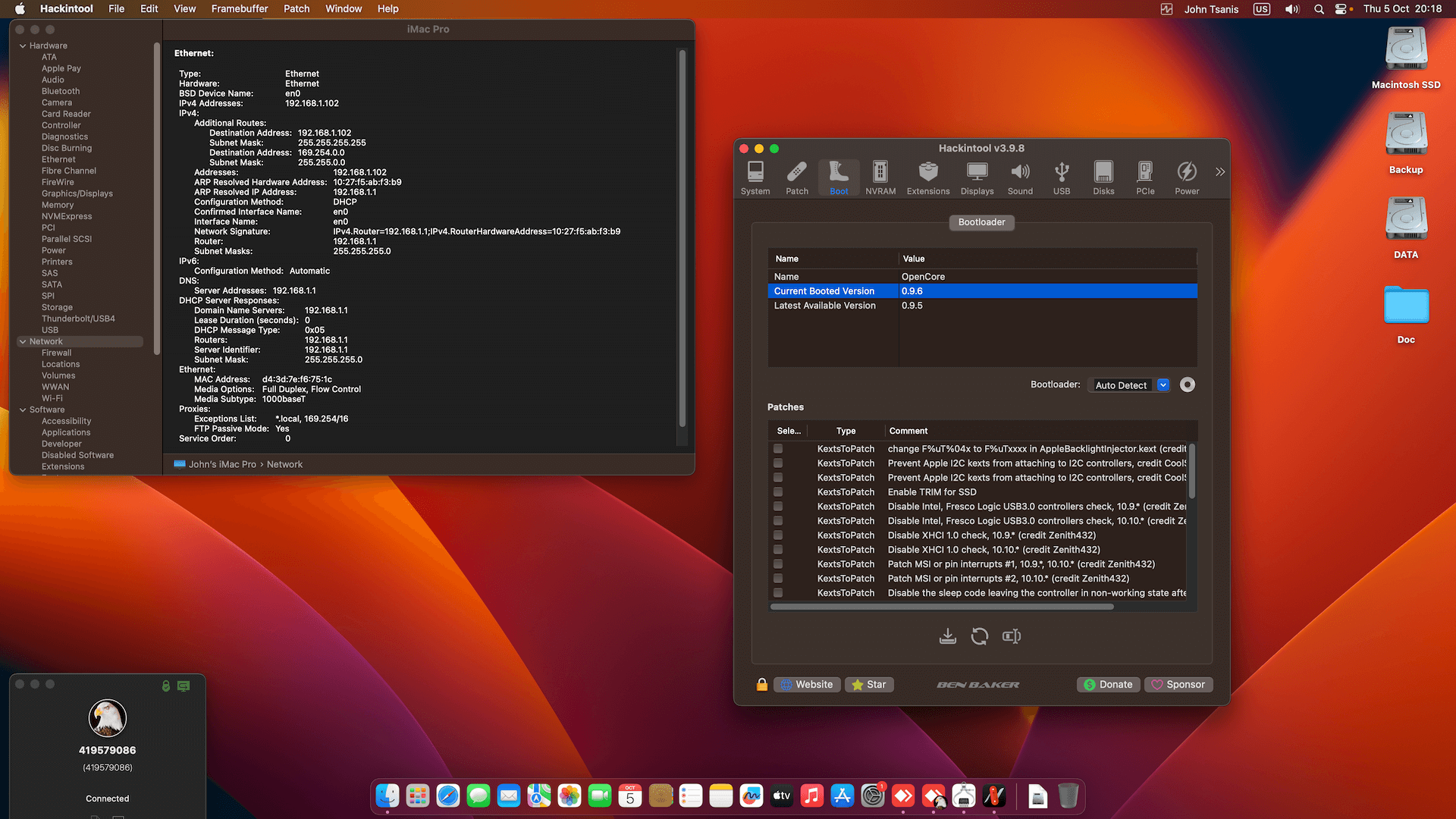 MSI Z87 G45 Gaming + Intel Core i7 4770K + MSI RX 6650 XT   OpenCore 1