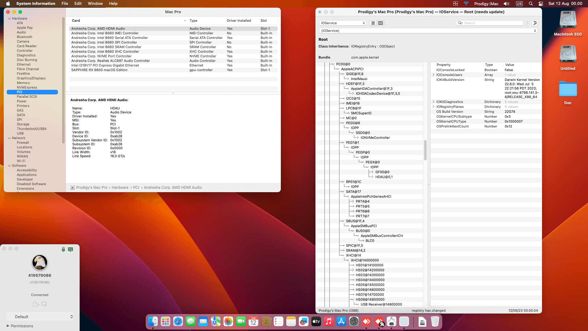 Asrock B660M PRO RS + Intel Core i5 12400 + Sapphire RX 6600   OpenCore 1