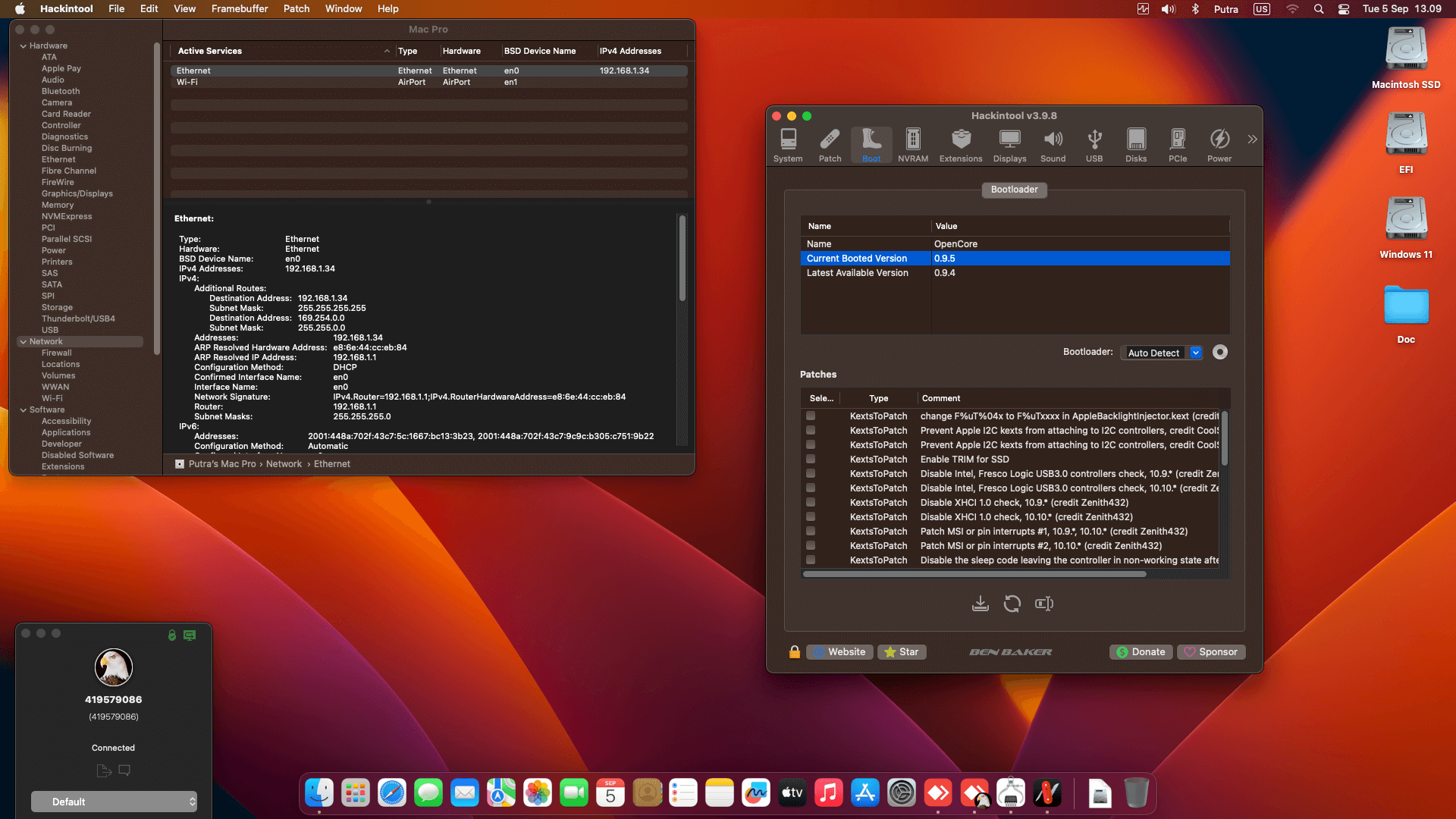 Asus ROG Strix B760 G Gaming Wifi + Intel Core i5 13400F + MSI RX 6600 XT   OpenCore 1