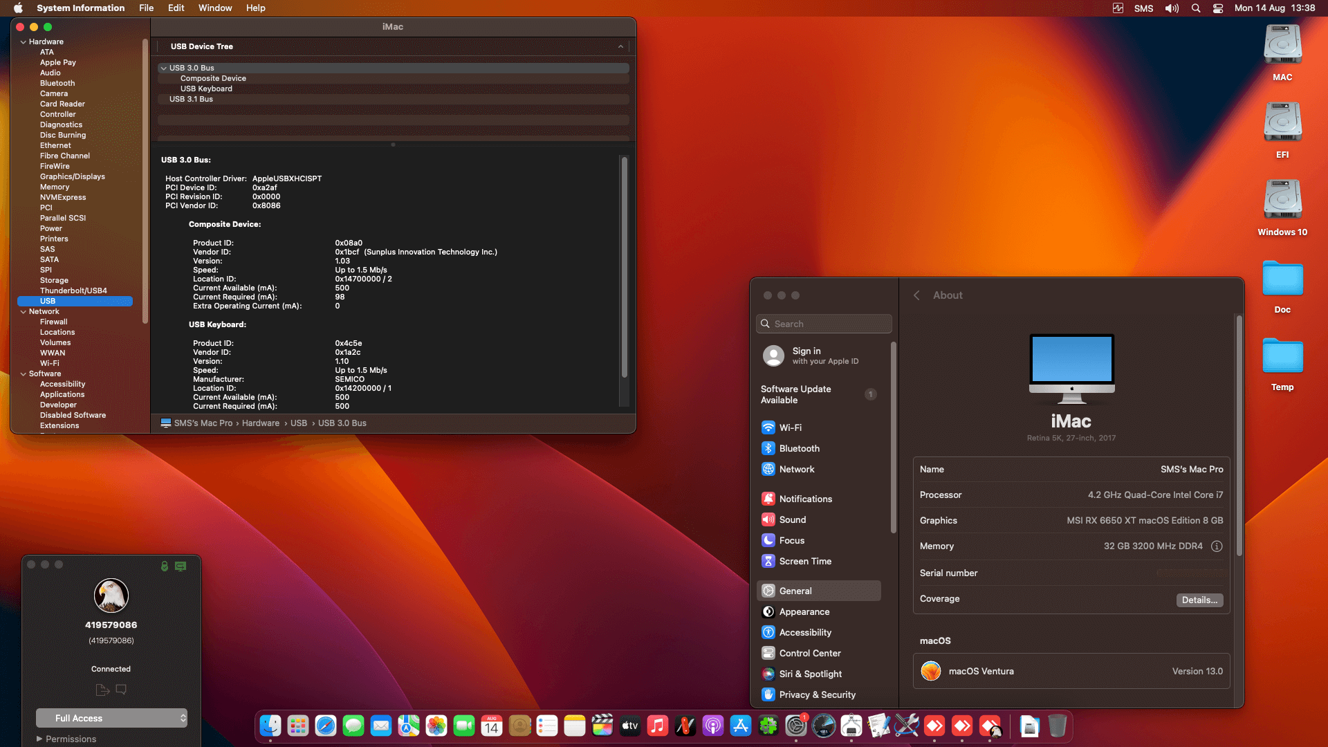 Gigabyte GA Z270 HD3P + Intel Core i7 7700K + MSI RX 6650 XT   OpenCore 1