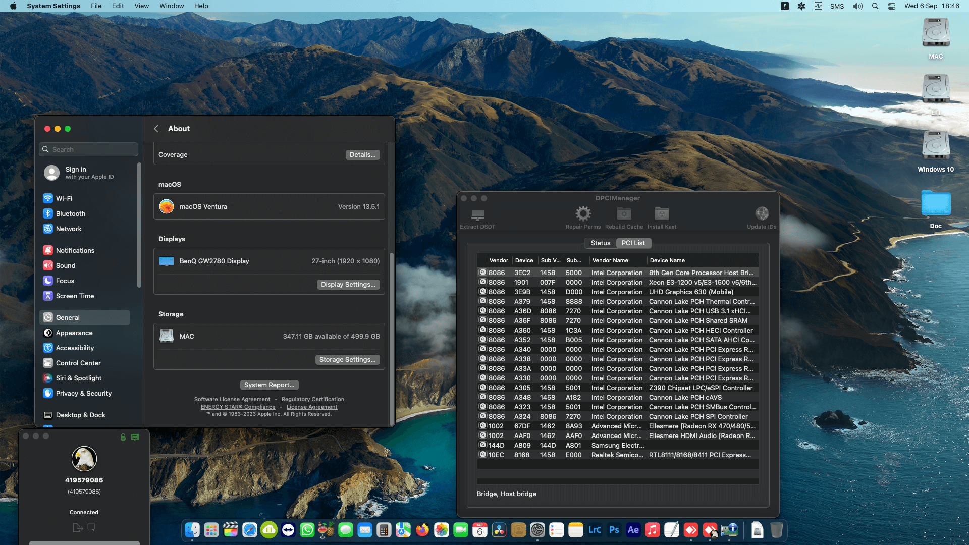 Gigabyte Z390 UD + Intel Core i7 8700K + MSI RX 570   OpenCore 1
