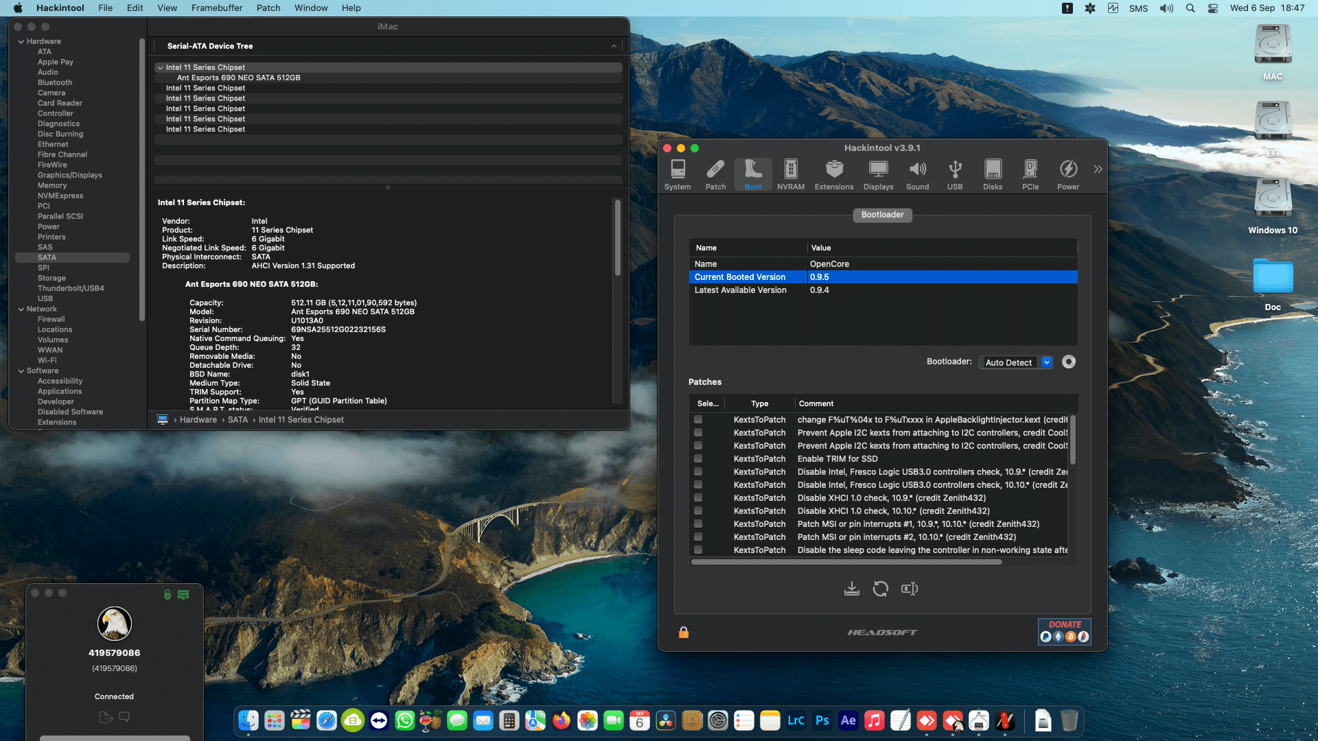 Gigabyte Z390 UD + Intel Core i7 8700K + MSI RX 570   OpenCore 1