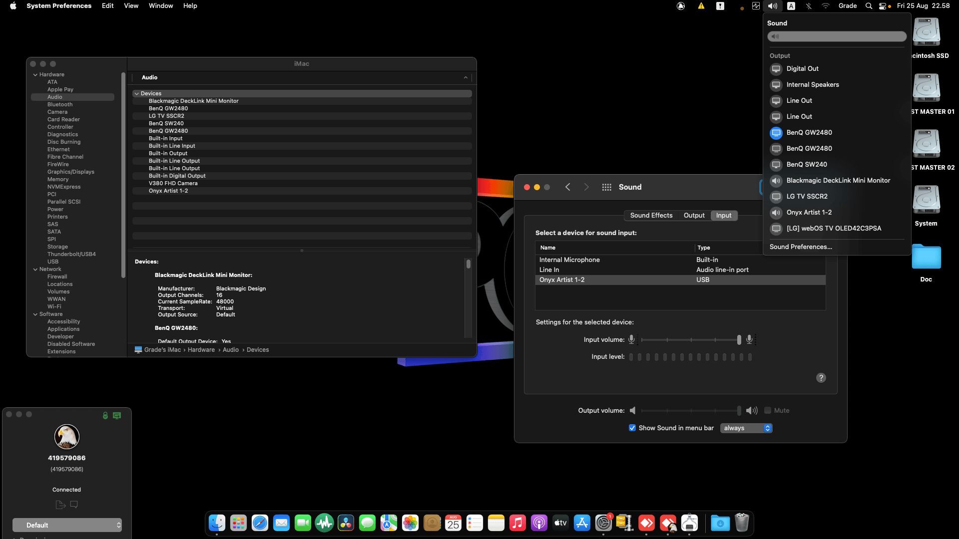 Gigabyte Z490 Vision D + Intel Core i7 10700K + Sapphire RX 580 + Radeon RX Vega Frontier OpenCore 1