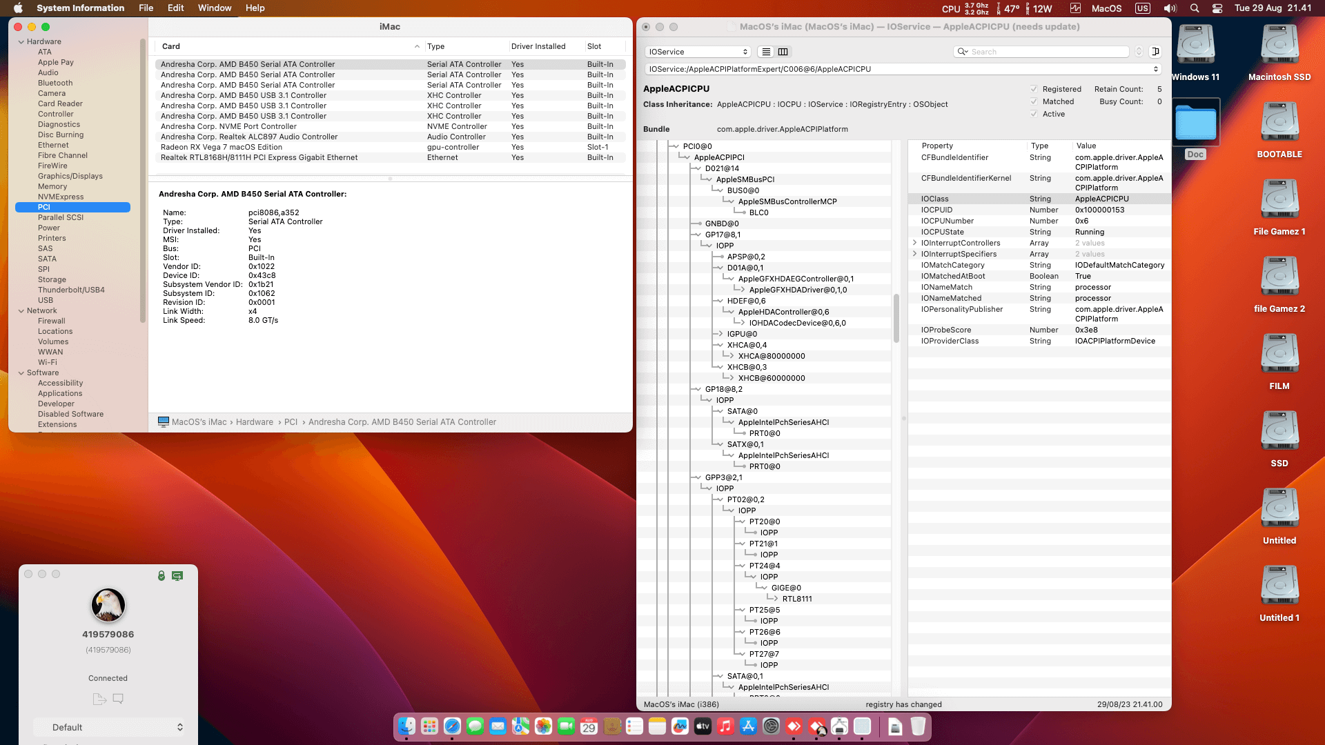 MSI B450M A PRO MAX + AMD Ryzen 5 5600G + IGPU Radeon Vega 7   OpenCore 1