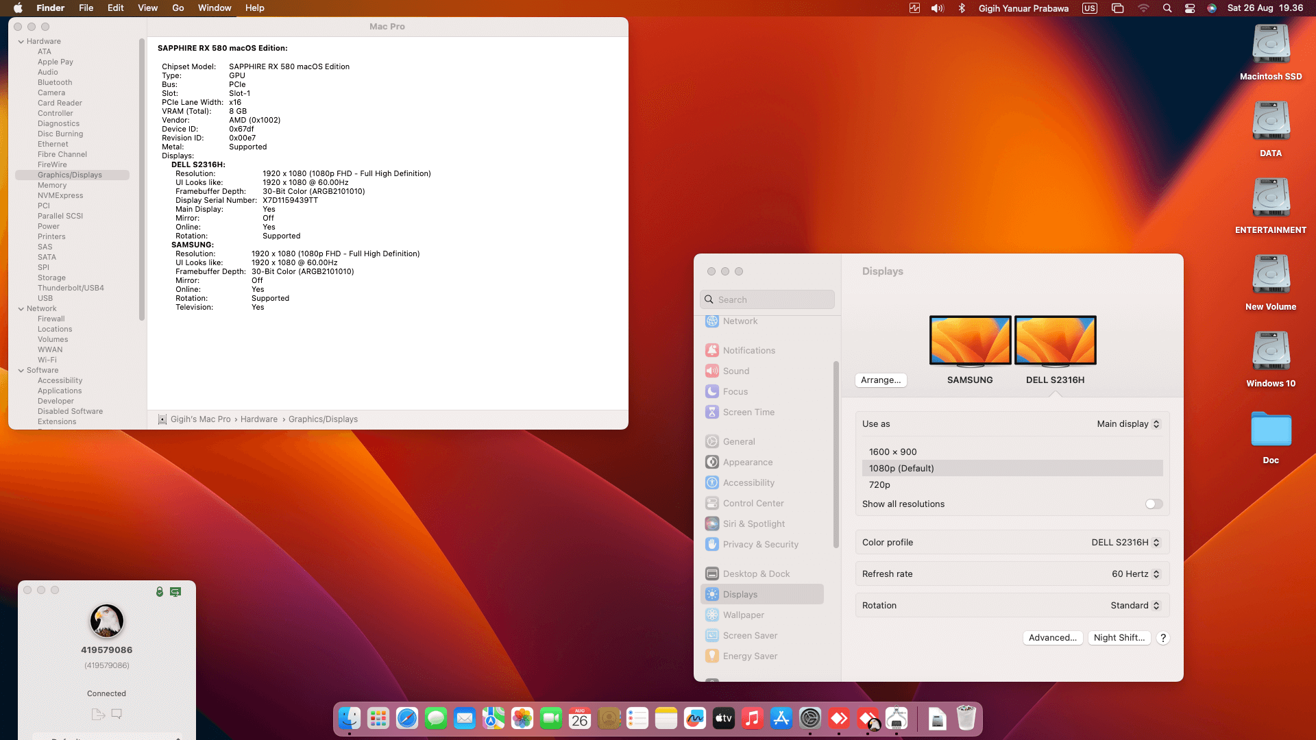 MSI MAG B560 Torpedo + Intel Core i5 10400F + Sapphire RX 580   OpenCore 1