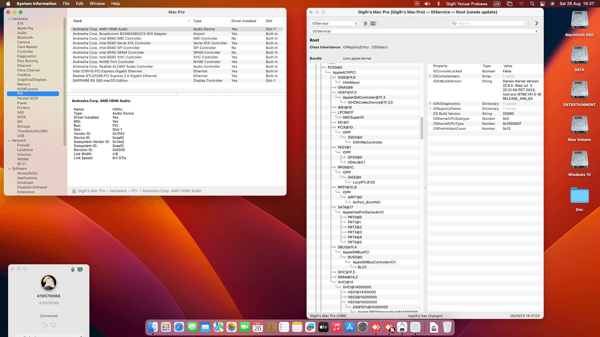 MSI MAG B560 Torpedo + Intel Core i5 10400F + Sapphire RX 580   OpenCore 1