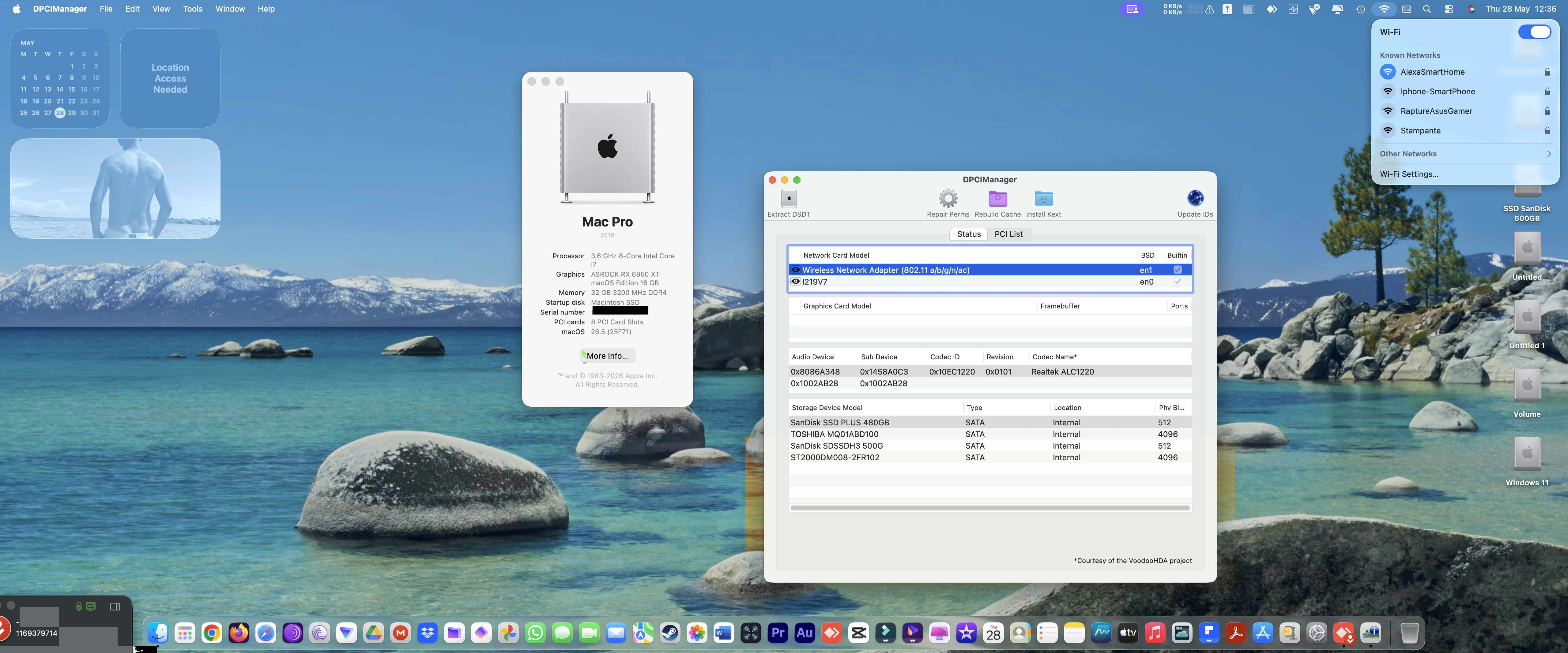 Success Hackintosh macOS Tahoe 26.5 Build 25F71 on Gigabyte Z390 Aorus Ultra + Intel Core i7 9700K + Asrock RX 6950 XT
